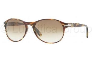 Image of Persol PO2931S Progressive Prescription Sunglasses PO2931S-938-51-5317 - Lens Diameter: 53 mm, Frame Color: Green Striped Brown