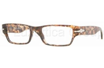 Image of Persol PO2971V Eyeglass Frames 928-5219 - Brown + Games Mauvish 