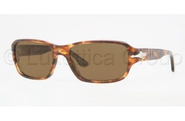 Image of Persol PO2976S Sunglasses 919/57-5617 - Spotted Dark Havana Crystal Brown Polarized