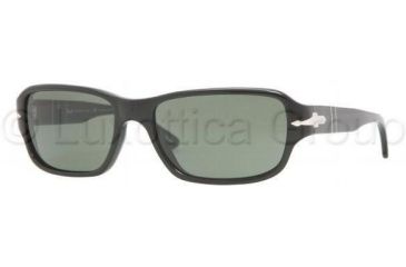 Image of Persol PO2976S Sunglasses 95/31-5617 - Black Crystal Green