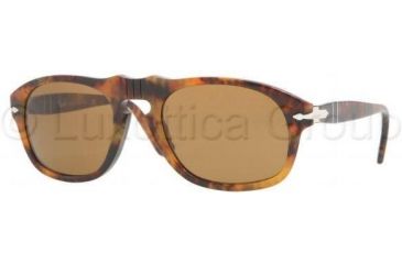 Image of Persol PO2995S Progressive Prescription Sunglasses PO2995S-108-33-5220 - Lens Diameter: 52 mm, Frame Color: Light Havana