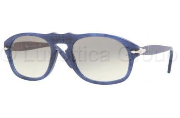 Image of Persol PO2995S Progressive Prescription Sunglasses PO2995S-853-32-5220 - Lens Diameter: 52 mm, Frame Color: Dark Azure Striped