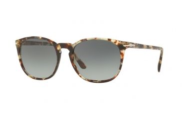 Image of Persol PO3007S Sunglasses 105771-53 - Havana Grey-brown Frame, Gradient Grey Lenses