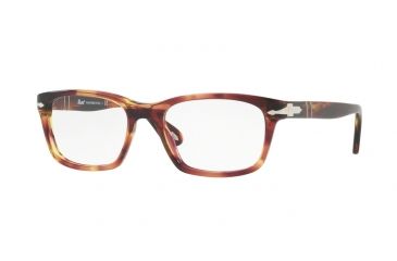 Image of Persol PO3012V Progressive Prescription Eyeglasses 1055-54 - Brown/violet Torquoise Frame