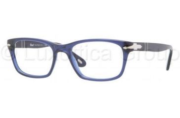 Image of Persol PO3012V Progressive Prescription Eyeglasses 181-5418 - Blue Frame