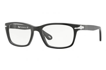 Image of Persol PO3012V Progressive Prescription Eyeglasses 900-52 - Matte Black Frame, Demo Lens Lenses
