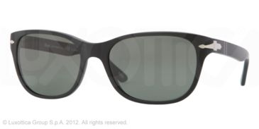 Image of Persol PO3020S Progressive Prescription Sunglasses PO3020S-900-58-54 - Lens Diameter 54 mm, Frame Color Sandblast Black