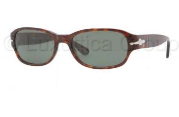 Image of Persol PO3022S Single Vision Prescription Sunglasses PO3022S-24-31-5618 - Lens Diameter 56 mm, Frame Color Havana