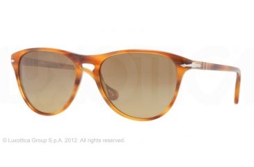 Image of Persol PO3038S Prescription Sunglasses PO3038S-960-81-52 - Lens Diameter 52 mm, Frame Color Striped Brown