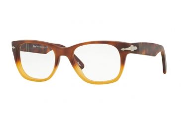 Image of Persol PO3039V Progressive Prescription Eyeglasses 9024-54 - Light Havana Gradient Yellow Frame
