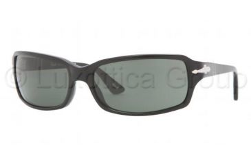 Image of Persol PO3041S Single Vision Prescription Sunglasses PO3041S-95-31-6217 - Lens Diameter 62 mm, Frame Color Black