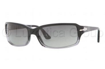 Image of Persol PO3041S Sunglasses 966/71-6217 - Gradient Black Frame, Gradient Smoke Lenses