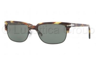 Image of Persol PO3043S Prescription Sunglasses PO3043S-938-31-5418 - Lens Diameter 54 mm, Frame Color Green Striped