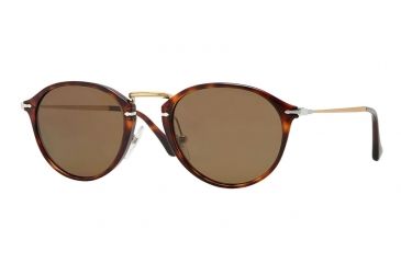 Image of Persol PO3046S Bifocal Prescription Sunglasses PO3046S-24-57-49 - Lens Diameter 49 mm, Frame Color Havana