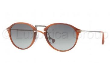 Image of Persol PO3046S Bifocal Prescription Sunglasses PO3046S-957-71-4921 - Lens Diameter 49 mm, Frame Color Corrugated Brown