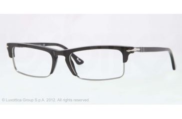 Image of Persol PO3049V Single Vision Prescription Eyeglasses 95-52 - Black Frame, Demo Lens Lenses