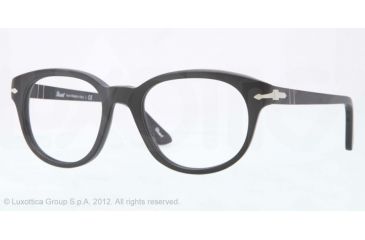 Image of Persol PO3052V Bifocal Prescription Eyeglasses 9000-50 - Black Antique Frame, Demo Lens Lenses