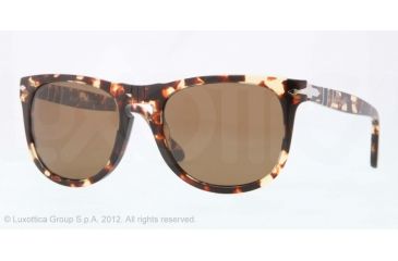 Image of Persol PO3055S Progressive Prescription Sunglasses PO3055S-985-57-54 - Lens Diameter 54 mm, Frame Color Tabacco Virginia