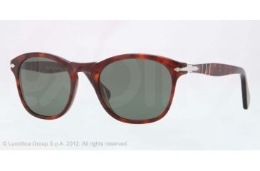 Image of Persol PO3056S Single Vision Prescription Sunglasses PO3056S-24-31-51 - Lens Diameter 51 mm, Frame Color Havana