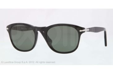 Image of Persol PO3056S Single Vision Prescription Sunglasses PO3056S-95-31-51 - Lens Diameter 51 mm, Frame Color Black