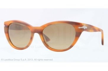 Image of Persol PO3064S Progressive Prescription Sunglasses PO3064S-901181-53 - Lens Diameter 53 mm, Frame Color Stripped Havana