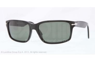 Image of Persol PO3067S Progressive Prescription Sunglasses PO3067S-95-31-60 - Lens Diameter 60 mm, Frame Color Black