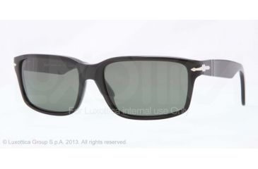 Image of Persol PO3067S Progressive Prescription Sunglasses PO3067S-95-58-60 - Lens Diameter 60 mm, Frame Color Black