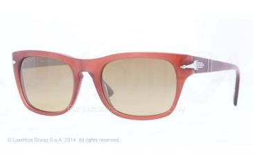 Image of Persol PO3072S Single Vision Prescription Sunglasses PO3072S-100281-54 - Lens Diameter 54 mm, Frame Color Matte Opal Red