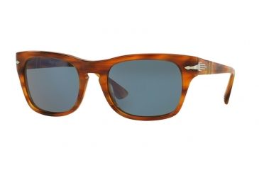 Image of Persol PO3072S Single Vision Prescription Sunglasses PO3072S-960-56-54 - Lens Diameter 54 mm, Frame Color Striped Brown