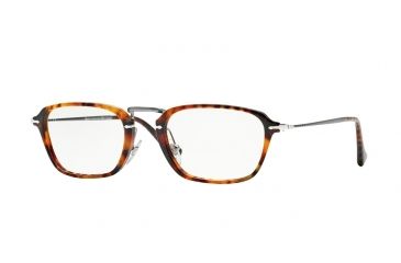 Image of Persol PO3079V Bifocal Prescription Eyeglasses 108-52 - Light Havana Frame