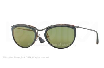 Image of Persol PO3082S Progressive Prescription Sunglasses PO3082S-1007O8-52 - Lens Diameter 52 mm, Frame Color Top Green/matte Havana