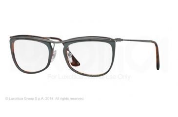 Image of Persol PO3083V Bifocal Prescription Eyeglasses 1007-51 - Top Green/matte Havana Frame