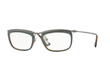 Image of Persol PO3084V Single Vision Prescription Eyeglasses 1007-53 - Top Green/matte Havana Frame