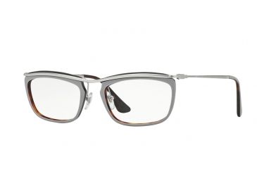 Image of Persol PO3084V Single Vision Prescription Eyeglasses 1008-53 - Top Grey/matte Havana Frame
