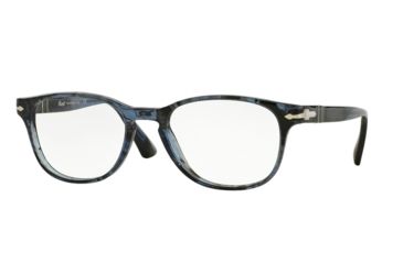 Image of Persol PO3085V Eyeglass Frames 1031-53 - Striped Blue Frame