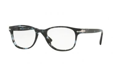Image of Persol PO3085V Eyeglass Frames 1062-53 - Spotted Blue Matte Grey Frame