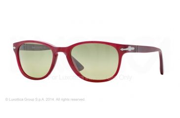 Image of Persol PO3086S Sunglasses 902183-56 - Granato Frame, Photopolar Green Gradient Lenses