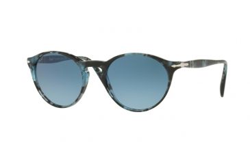 Image of Persol PO3092SM Progressive Prescription Sunglasses PO3092SM-9049Q8-50 - Lens Diameter 50 mm, Frame Color Spotted Blue Dark Grey