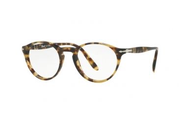 Image of Persol PO3092V Progressive Prescription Eyeglasses 1056-50 - Brown/beige Tortoise Frame
