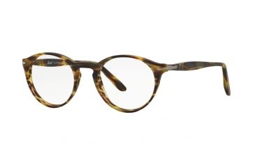 Image of Persol PO3092V Progressive Prescription Eyeglasses 9023-50 - Stripped Green Frame