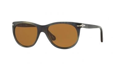 Image of Persol PO3097S Bifocal Prescription Sunglasses PO3097S-101733-51 - Lens Diameter 51 mm, Frame Color Stripped Grey Havana