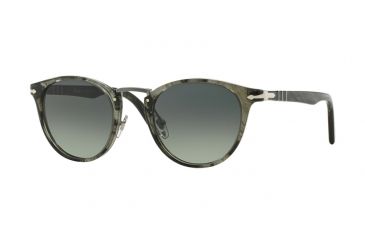 Image of Persol PO3108S Single Vision Prescription Sunglasses PO3108S-102071-49 - Lens Diameter 49 mm, Frame Color Striped Grey