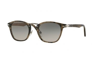 Image of Persol PO3110S Single Vision Prescription Sunglasses PO3110S-1019M3-49 - Lens Diameter 49 mm, Frame Color Cortex Striped