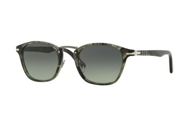 Image of Persol PO3110S Single Vision Prescription Sunglasses PO3110S-102071-49 - Lens Diameter 49 mm, Frame Color Lichen Striped