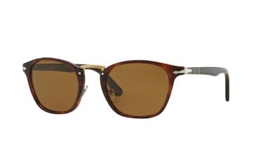 Image of Persol PO3110S Single Vision Prescription Sunglasses PO3110S-24-57-49 - Lens Diameter 49 mm, Frame Color Havana