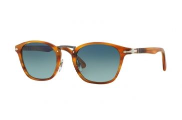 Image of Persol PO3110S Single Vision Prescription Sunglasses PO3110S-960-S3-49 - Lens Diameter 49 mm, Frame Color Striped Brown
