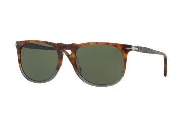 Image of Persol PO3113S Sunglasses 102331-54 - Fuoco E Ardesia Frame, Grey Lenses