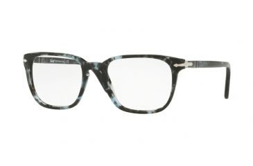 Image of Persol PO3117V Single Vision Prescription Eyeglasses 1062-51 - Spotted Blue Matte Grey Frame