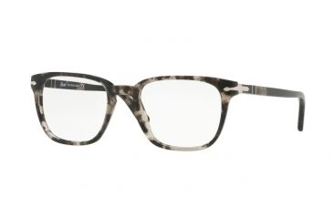 Image of Persol PO3117V Single Vision Prescription Eyeglasses 1063-53 - Spotted Grey Black Frame