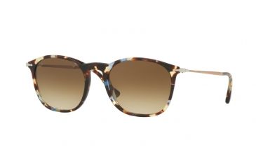 Image of Persol PO3124S Sunglasses 105851-50 - Havana Azure Brown Frame, Clear Gradient Brown Lenses